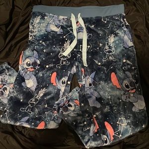 fuzzy disney’s stitch pajama pants